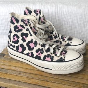 Converse All Star High Top Platform Animal Print